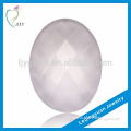 Wholesale oval checkerboard cut loose glass gemstone